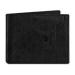 Walrus Duke VII Black Nature Friendly Vegan Leather Bi Fold Men Wallet With Removable Card Holder