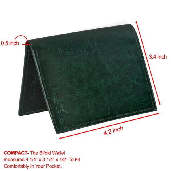 Walrus Color Green Nature Friendly Vegan Leather Card Holder