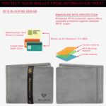 Walrus Brye Grey Nature Friendly Vegan Leather Bi Fold Men Wallet