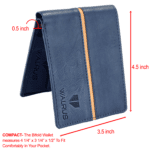 Walrus Brye III Brown Nature Friendly Vegan Leather Bi Fold Men Wallet