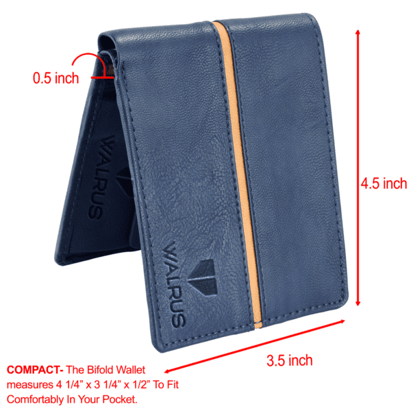 Walrus Brye III Brown Nature Friendly Vegan Leather Bi Fold Men Wallet
