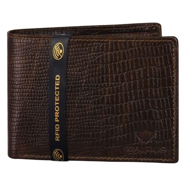 Walrus Elite IX Brown Premium Genuine Leather Bi Fold Men Wallet