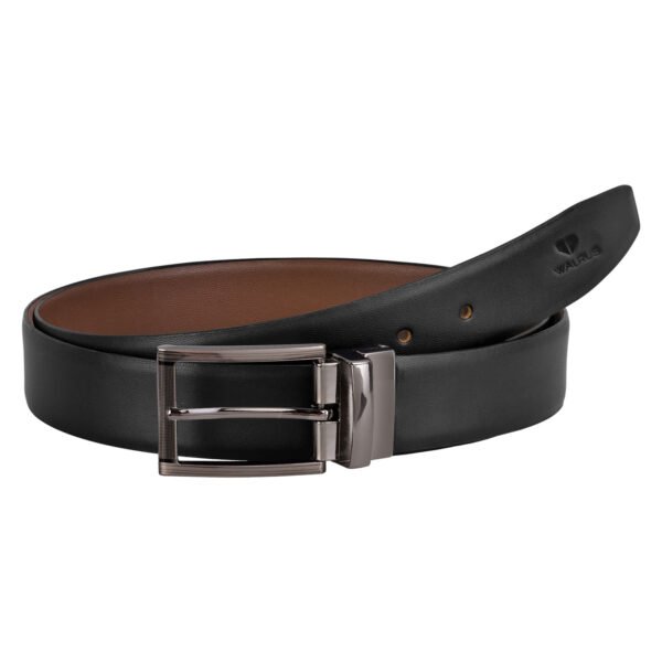 Walrus Elite Series Natural Leather Black And Brown Free Size Formal Men Belt