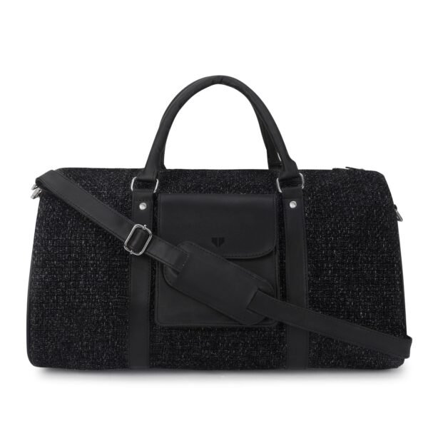 Walrus Fusion Series Black Knitted Fabric Unisex Luggage Bag