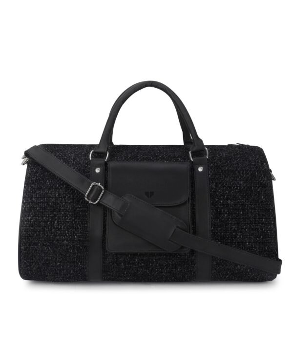 Walrus Fusion Series Black Knitted Fabric Unisex Luggage Bag