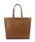 Walrus Aristocrat Series Tan Vegan Leather Women TOTE Handbag with 2 Handle | Women's Work & Travel Bag | Tan | 2 Handles | Inner Pockets | Stylish Everyday Carry | Professional & Casual Chic