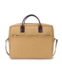Walrus Canvas Series Tan Canvas Fabric Laptop Messenger Bag | 15 Inches | Handmade Unisex Design with Outer Zip Pocket- Perfect for Professional & Casual Laptop Office Bag for Men & Women
