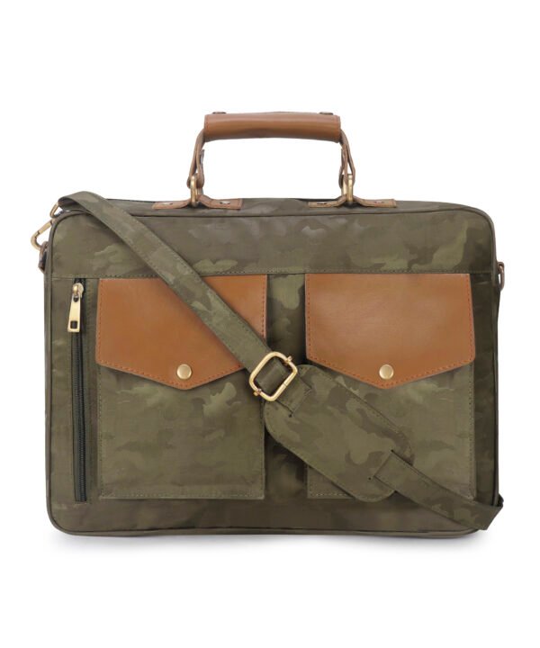 Walrus Easygo III Series Green Matte Fabric 14 Inch Laptop Messenger Bag