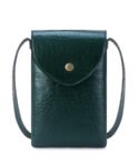 Walrus Animal III Series Vegan Leather Sling Pouch – 1 Main Compartment – Ideal for Daily Use, Travel, Office – Compact Size– Green Color