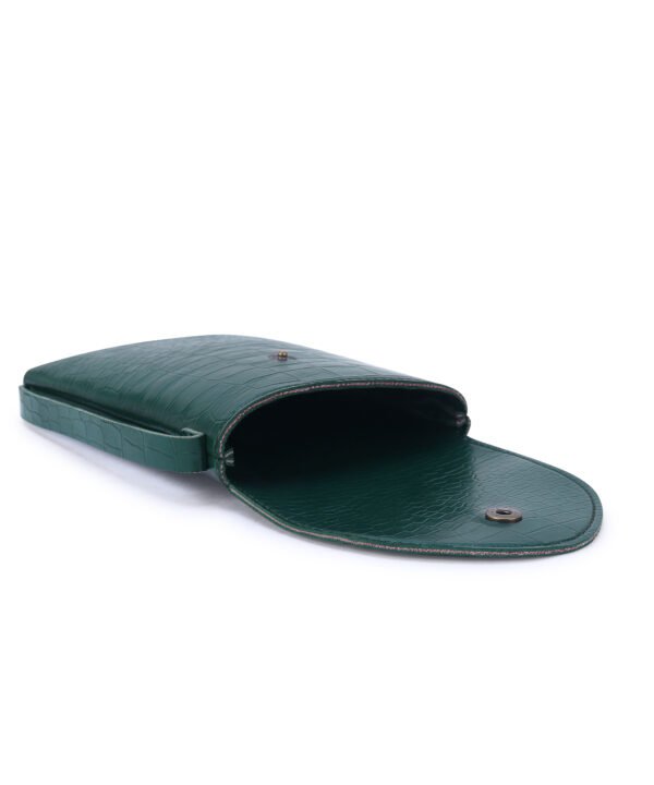 Walrus Animal III Series Vegan Leather Sling Pouch – 1 Main Compartment – Ideal for Daily Use, Travel, Office – Compact Size– Green Color