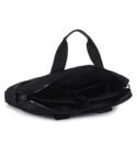 Walrus Hydra Series Black Laptop Bag – Secure Zip Closure, Dedicated Laptop Compartment, Detachable Strap – Perfect for Daily Commutes & Travel – Vegan Leather – 40x27x4.5 cm