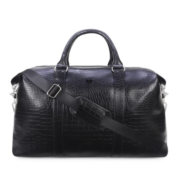 Walrus Animal III Series Black Vegan Leather Unisex Luggage Bag