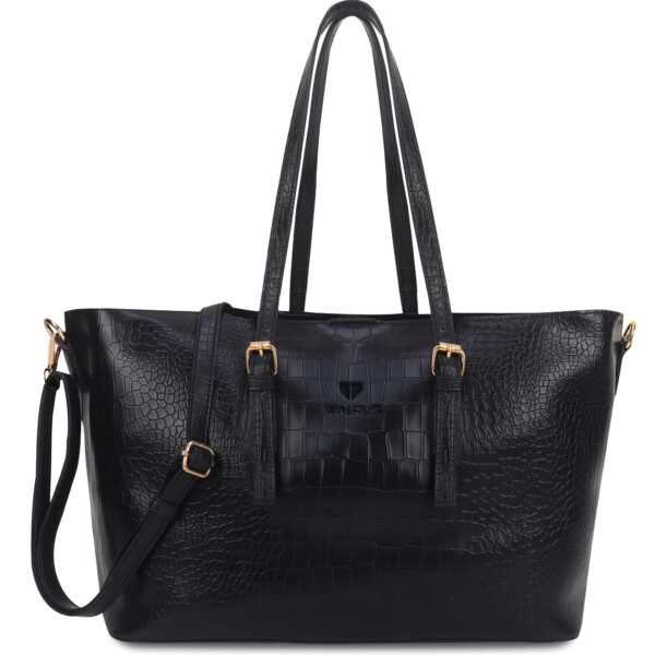 Walrus Animal II Black color Vegan Leather Women Tote Handbag