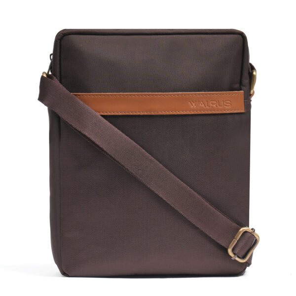Walrus Easygo VI Series Matte Brown Sling Bag – Functional & Stylish Crossbody Bag with Secure Zippers, Ideal for Travel & Daily Use