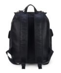 Walrus Wanderlust Black Vegan Leather BackPack Bag – Magnetic Flap Closure, 1 Main Compartment, Organizer Pockets, Stylish Work
