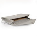 Walurs Feb Series Vegan Leather Clutch for Women | Flap Magnetic Closure, Silver Chain Strap, Zipper Pocket | Evening, Party, Wedding Purse | Champagne Grey