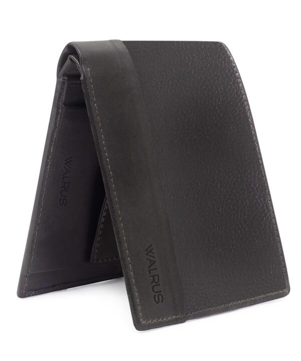 Walrus Brown Color Nature Friendly Vegan Leather Bi Fold Men Wallet
