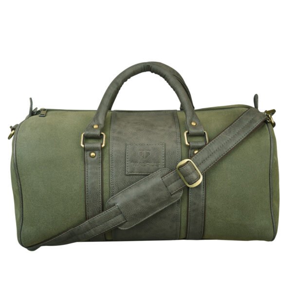 Walrus Duffle Series Green Vegan Leather Travelling Duffle Bag