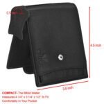 Walrus Black Color Premium Genuine Leather Bi Fold Bi Fold Men Wallet