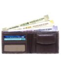 Walrus Brown Color Nature Friendly Vegan Leather Bi Fold Bi Fold Men Wallet
