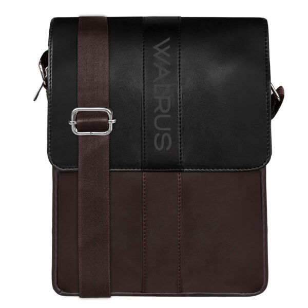 Walrus Berlin Series Black Synthetic Leather Sling Bag