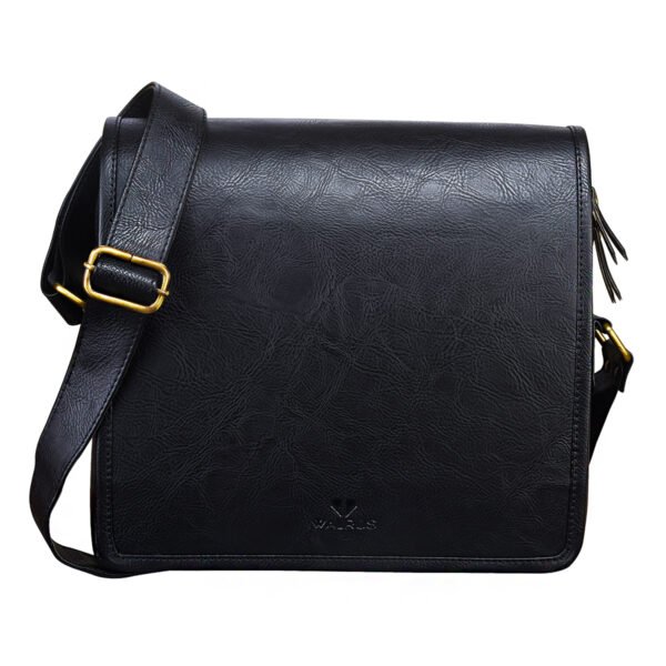 Walrus Play Series Black Vegan Leather Sling Bag