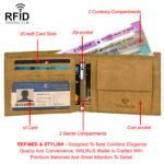 Walrus Hyde II Beige Nature Friendly Vegan Leather Bi Fold Men Wallet