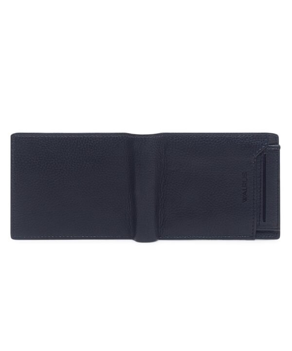Walrus Blue Color Nature Friendly Vegan Leather Bi Fold Bi Fold Men Wallet