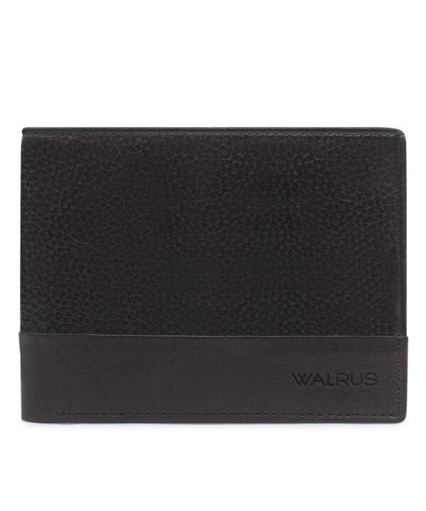 Walrus Brown Color Nature Friendly Vegan Leather Bi Fold Men Wallet
