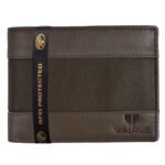 Walrus Brown Color Nature Friendly Vegan Leather Bi Fold Bi Fold Men Wallet
