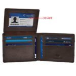 Walrus Brown Color Nature Friendly Vegan Leather Bi Fold Bi Fold Men Wallet