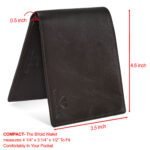 Walrus Veteran III Brown Nature Friendly Vegan Leather Bi Fold Men Wallet