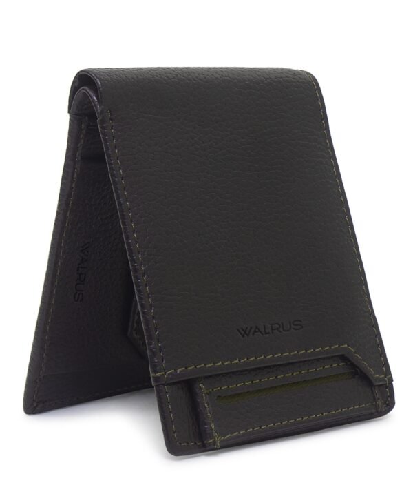 Walrus Brown Color Nature Friendly Vegan Leather Bi Fold Bi Fold Men Wallet
