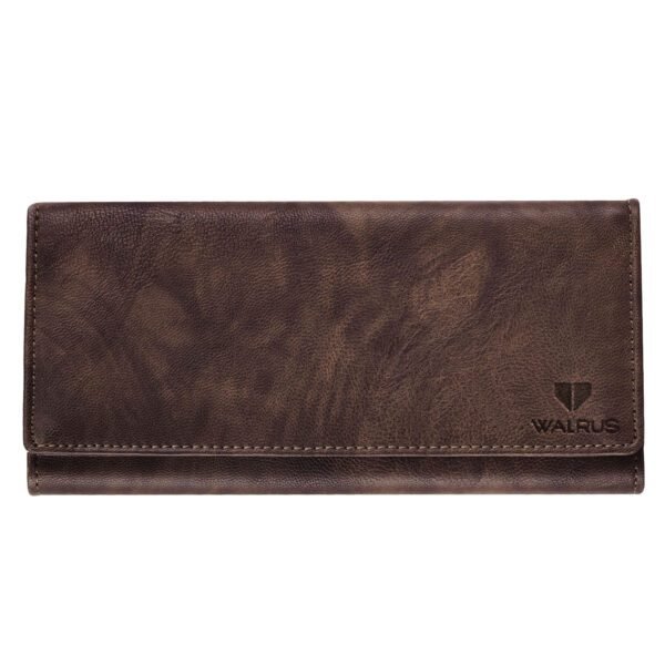 Walrus Berlin Series Brown Vegan Leather Women Clutch