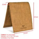 Walrus Hyde II Beige Nature Friendly Vegan Leather Bi Fold Men Wallet