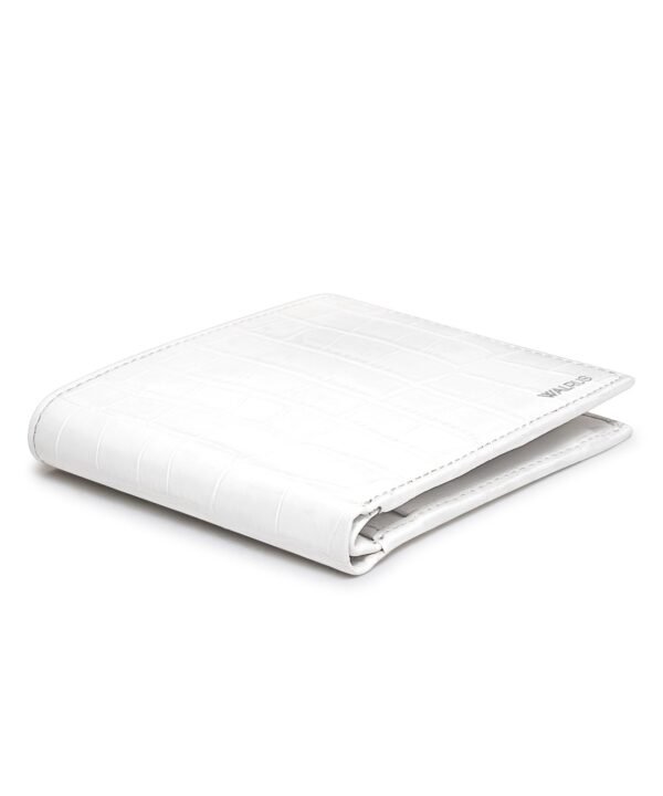 Walrus White Color Nature Friendly Vegan Leather Bi Fold Bi Fold Men Wallet