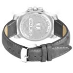 Walrus Grey Dial Analog Day Date Function Leather Strap Wrist Watch For Men