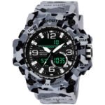 Walrus Sliver Analog Digital Wrist Watch For Men