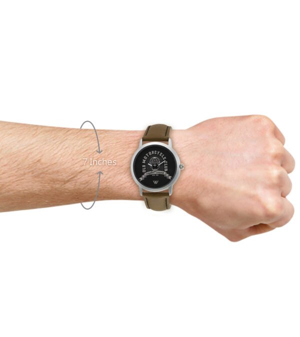 Walrus Multicolor Dial Analog Leather Strap Wrist Watch For Men