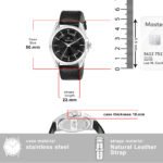 Walrus Black Dial Analog Leather Strap Wrist Watch For Men