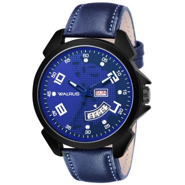 Walrus Invictus XXII Series Blue Dial Wrist Watch For Men With Day & Date Function