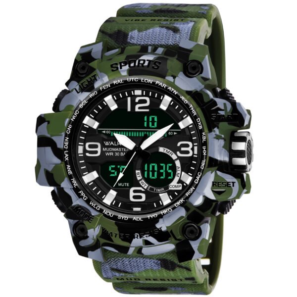 Walrus Green Analog Digital Wrist Watch For Men
