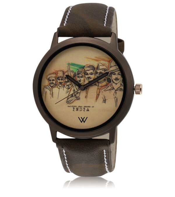 Walrus Multicolor Dial Analog Leather Strap Wrist Watch For Men
