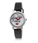 Walrus Multicolor Dial Analog Leather Strap Wrist Watch For Women