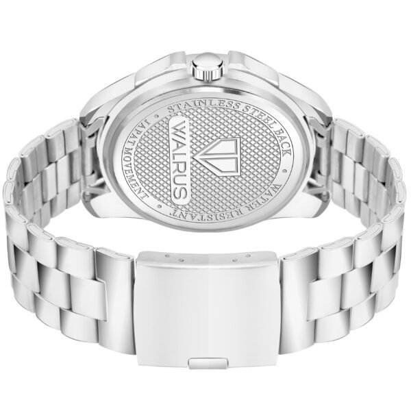 Walrus Maverick Series Grey Dial Day & Date Function Wrist Watch For Men
