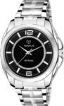 Walrus Black Dial Analog Metal Chain Wrist Watch For Men