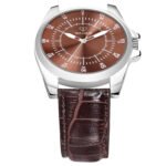 Walrus Brown Dial Analog Leather Strap Wrist Watch For Men