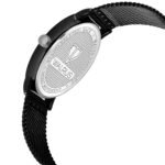 Walrus Black Dial Analog Brass Chain Wrist Watch For Men With PUSH Button Lock