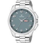 Walrus Maverick Series Grey Dial Day & Date Function Wrist Watch For Men