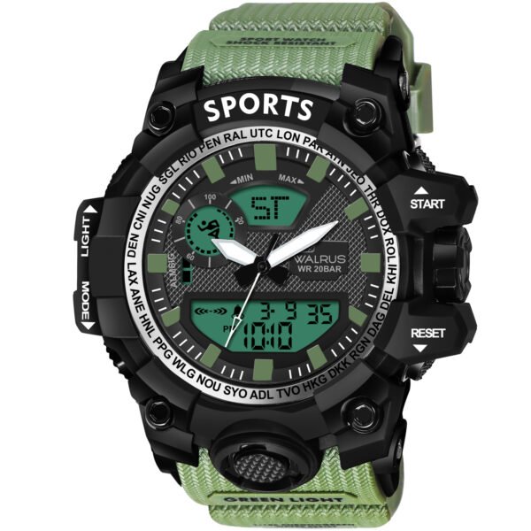 Walrus Black Analog Digital Wrist Watch For Men
